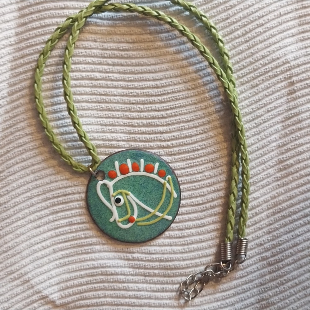 Green Braided Necklace